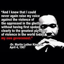 MLK on violence